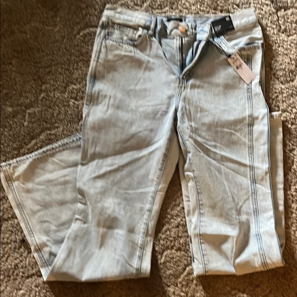 Express Blue Straight Leg Jeans Classic Style